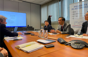 Visita dell’Ambasciatore della Repubblica di Corea Seong-ho Lee alla futura Città dell’Aerospazio. Incontro con il Presidente del Distretto Aerospaziale Piemonte, Fulvia Quagliotti.