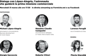 31 marzo 2021 ore 17:30: Il futuro commerciale della Stazione spaziale. Dialogo con López-Alegría