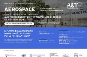 Save the date – 10 marzo ore 10.00-12.00 – IL FUTURO DELL’AEROSPAZIO: OPPORTUNITÀ DI SVILUPPO PER LE PMI NELLA FILIERA