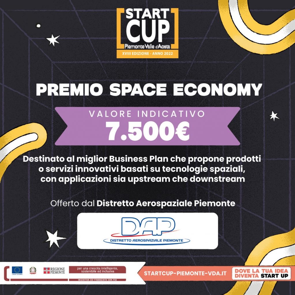 Premio Space Economy – Start Cup Piemonte Valle d’Aosta
