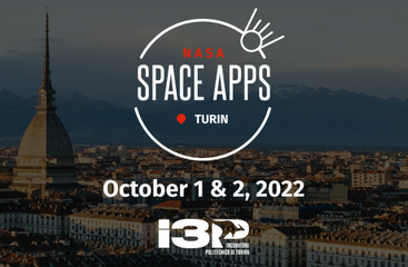 Sabato 1 e domenica 2 ottobre l'incubatore I3P ospiterà l'evento locale di Torino di NASA International Space Apps Challenge 2022