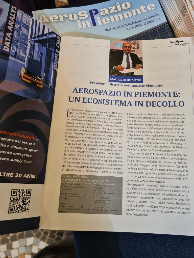 Nasce Aerospazio in Piemonte: il nuovo magazine del DAP presentato nella Giornata Nazionale dello Spazio 2025